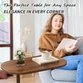 thumbnail image 4 of MONEHANE C-Shaped End Table, 360° Rotating Adjustable Height Couch Side Tables for Sofa/Bed/Bathtub, 4 of 8