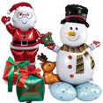 thumbnail image 2 of Muñecos de nieve de pie Globos navideños Regalos de Papá Noel Caja Globos Navidad Vacaciones de Año Nuevo Decoraciones de Nochebuena Regalo para niños, 2 of 5