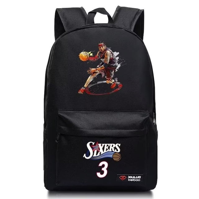Mochila SANMU de estilo casual con estampado de Allen Iverson, estrella de la NBA