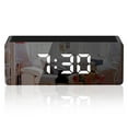 thumbnail image 4 of Oggfader Alarm Clock for Kids Digital Alarm Clock Big Screen LED Bedside Alarm Clock Mirror Clock Snooze, 4 of 9