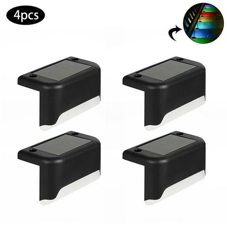 

WCIC 4PCS Solar LED Bright Deck Light Outdoor Garden Patio Railing Path Lighting