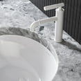 thumbnail image 5 of Avallon Single Hole, Single-Handle Sleek, Bathroom Faucet in Matte White, 5 of 11