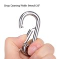 thumbnail image 3 of Unique Bargains 2.34'/59.5mm Stainless Steel Carabiner Spring Snap Link Hook Clip Keychain 5 Pcs, 3 of 3