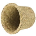 thumbnail image 2 of MRLESS Office Seagrass Wastebasket Rattan Trash Can Boho Decor, 2 of 6