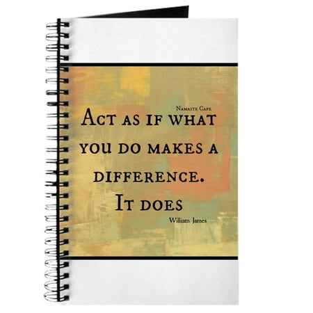 cafepress you make a difference spiral bound journal make personal journal