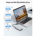 thumbnail image 4 of Estación de acoplamiento USB GIISSMO 9 en 1 con doble monitor triple, 4 of 6