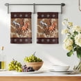 thumbnail image 3 of Brown Retro Horse Kitchen Towels Set of 4, Vintage Western Stars Country Absorbent Dish Towels for Kitchen, Microfiber Hand Towel, Quick Drying Tea Towel for Cleaning Decorative Dishcloths, 3 of 7