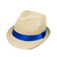 thumbnail image 1 of Classic Natural Fedora Straw Hat, 1 of 3