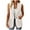 White, variant on BangWanChi Blazers for Women Casual Women's Fashion Sleeveless Color Casual Jacket Business Small Suit Women Suit Jacket