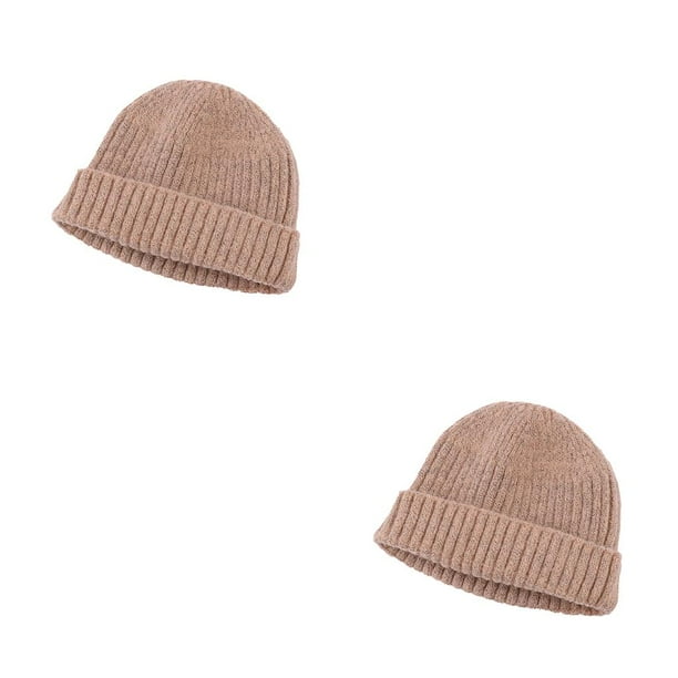 Gorros de invierno Sonducket Beanie Skull lana rosa 2piezas