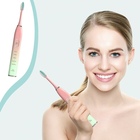 Toothbrush With 2 Brush Heads For Adults And Kids, IPX7, 5 Modes With 2 Minutes Built In Smart Timer,