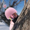 thumbnail image 4 of Jiibva Ski Helmet Cover, Pink Knitted Snowboard Helmet Cover Helmet Accessories for All Ages Winter Snow Sports, 4 of 7