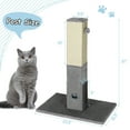 thumbnail image 2 of Gymax 31'' Tall Cat Scratching Post Claw Scratcher w/ Sisal Rope & 2 plush Ball, 2 of 10