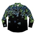 thumbnail image 3 of NMMUED St. Patricks Day Shirt Green Shirts Shamrock Graphic Tops Green St Patricks Irish Shamrock Graphic Satin Button Down Shirts for Women Womens St Patricks Day Tops Purple M, 3 of 4