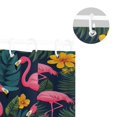 thumbnail image 5 of Yayeee Shower Curtain with Hooks 72"x72" Waterproof Fabric Bathroom Hanging Decor, Yellow Floral Flamingo, 5 of 5