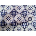 thumbnail image 4 of oneOone Cotton Cambric White Fabric Floral & Tiles Moroccan Sewing Craft Projects Fabric Prints By Yard 56 Inch Wide, 4 of 4