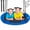 Blue, variant on 41" Saucer Tree Swing - 600lbs Capacity, 900D Oxford Waterproof Fabric, Includes 2 Adjustable Hanging Straps, Ideal for Kids and Adults