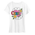 thumbnail image 3 of Coca-Cola - Coke Adds Life Heart Flower - Ladies Short Sleeve Graphic T-Shirt, 3 of 5