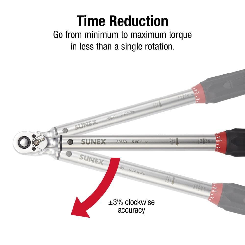 Sunex Indexing Torque Wrench 3/8In Drive