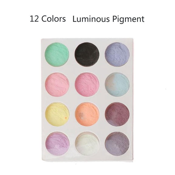 Osdhezcn 12 Colors Glow In The Dark Pigment Powder Epoxy Resin Dye Luminous Powder Safe Long Lasting for DIY Epoxy Resin Colorant