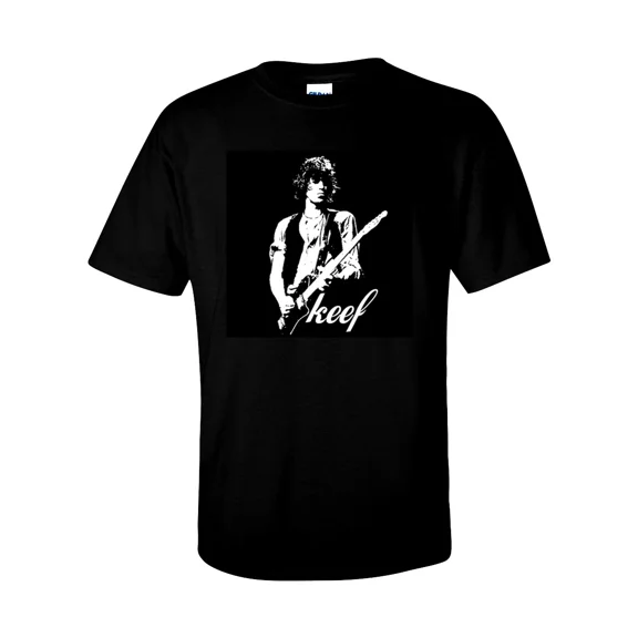 VINTAGE KEEF Keith Richards rock god T Shirt Short Sleeve Unisex T Shirt Sizes S-5XL