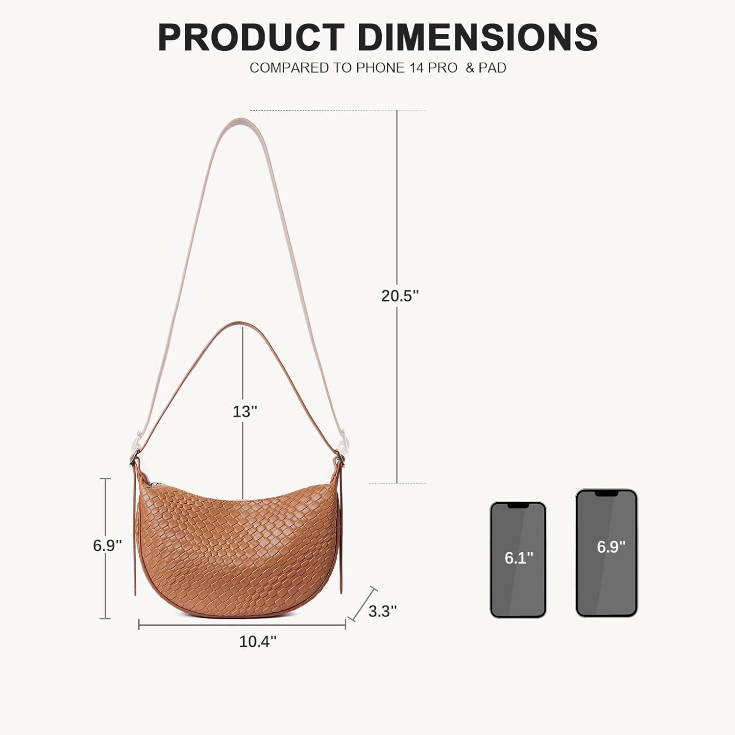 Purses for Women Small Crossbody Bags Crescent Shoulder Bag Hobo Handbag with Adjustable Strap