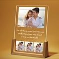 thumbnail image 2 of Custom Acrylic Night Light - Photo Couple Wedding Anniversary Birthday Gift Ornament Lover's Favorite Gift V, 2 of 8
