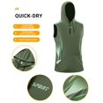 thumbnail image 4 of Noric Men's Sleeveless Hooded Athletic Tank Top Print Workout Shirt with Pocket, Casual Sport Muscle Tee for Gym Runing, 4 of 9