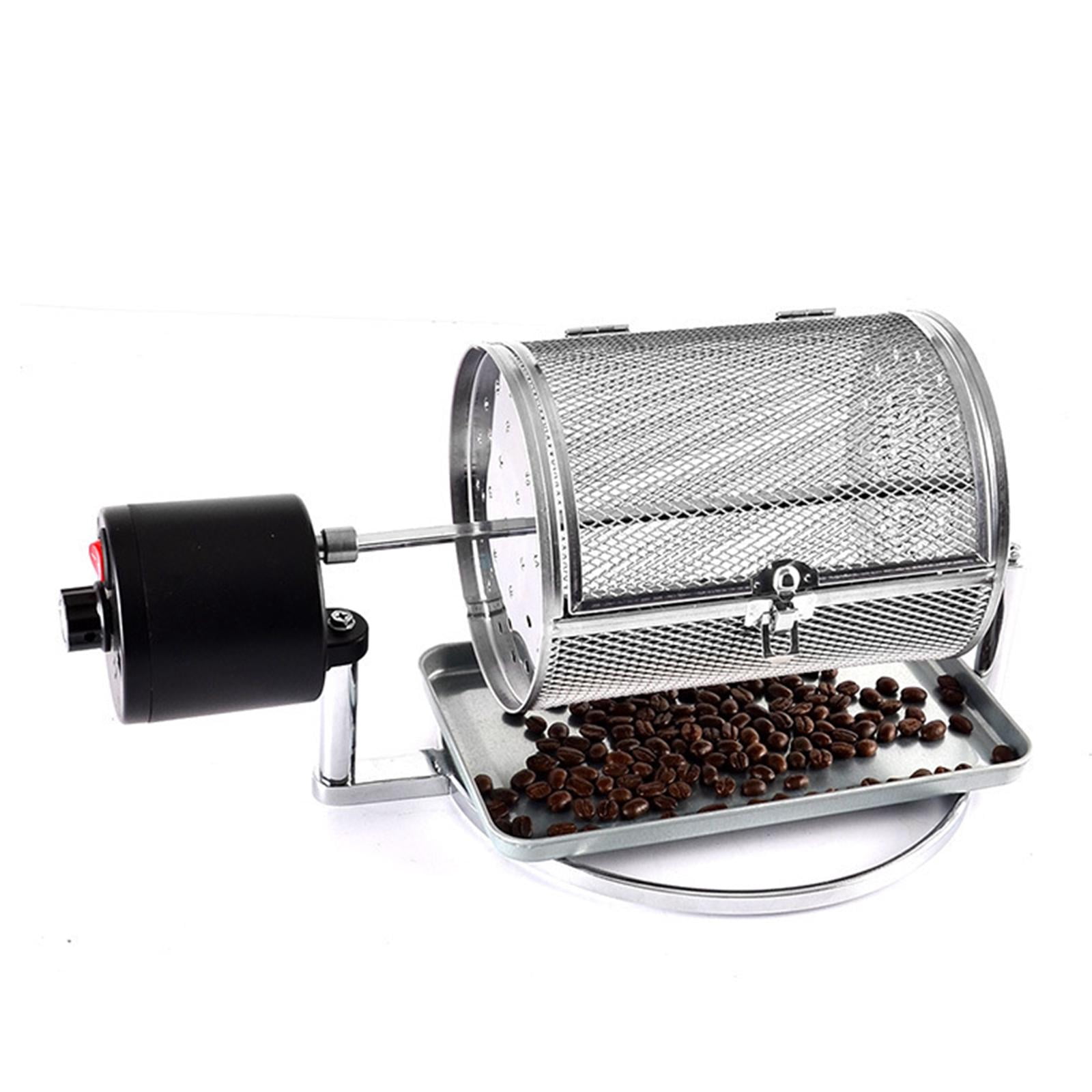 Coffee Bean Roaster Roller Baker US Plug Household Use Home Reusable Power Saving Non Stick Dryer for Grain Nuts Peanut Cashew S 18x14cm