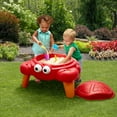 thumbnail image 2 of Step2 Crabbie Sandbox Red Plastic Sand Table for Toddlers with Cover 4-piece Playset, 2 of 10