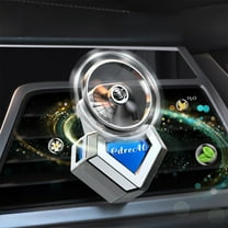 CxhicLuv Car Vent Aromatherapy, Auto Rotating Fan Diffuser, 6ml 4.6cm Glass Fragrance, Car Interior Fragrance Accessories, Odor Removal for Drivers, Commuters, Blue