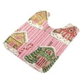 thumbnail image 7 of Yayeee Bath Rug for Bathroom Floor Non Slip Contour Fluffy Soft Absorbent Mat, 20"x24", Pink Christmas House, 7 of 7