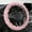 Pink-A, variant on Tgbvmt Car Steering Wheel Cover, Soft Warm Non-Slip Protector for 14-15 Inch Steering Wheels, Winter Comfort for Better Grip and Control, Easy Installation for Car Decoration and Safety