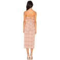 thumbnail image 3 of Free People Womens Plaid Strapless Dress, Brown, Large, 3 of 3