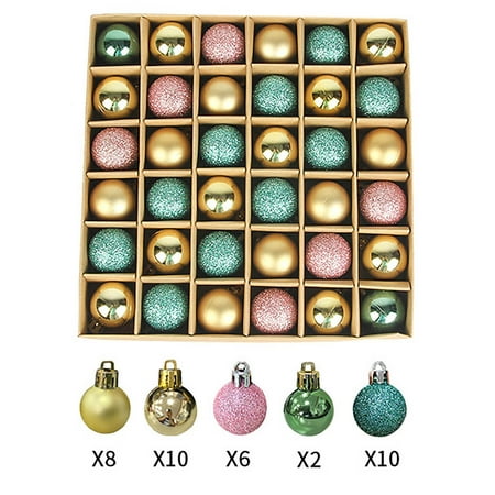 

KKCXFJX Lightning Deals of Today Christmas Decorations Christmas Tree Pendants Christmas Balls Bright Colored Balls (3cm/36PCS)