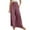 Brick Red, variant on Gaucho Pants for Women, Women's Textured Elastic High Waisted Wide Leg Pants with Flared Design Simple and Elegant Temperament Commuting Casual Pants Womens Culottes Beige L