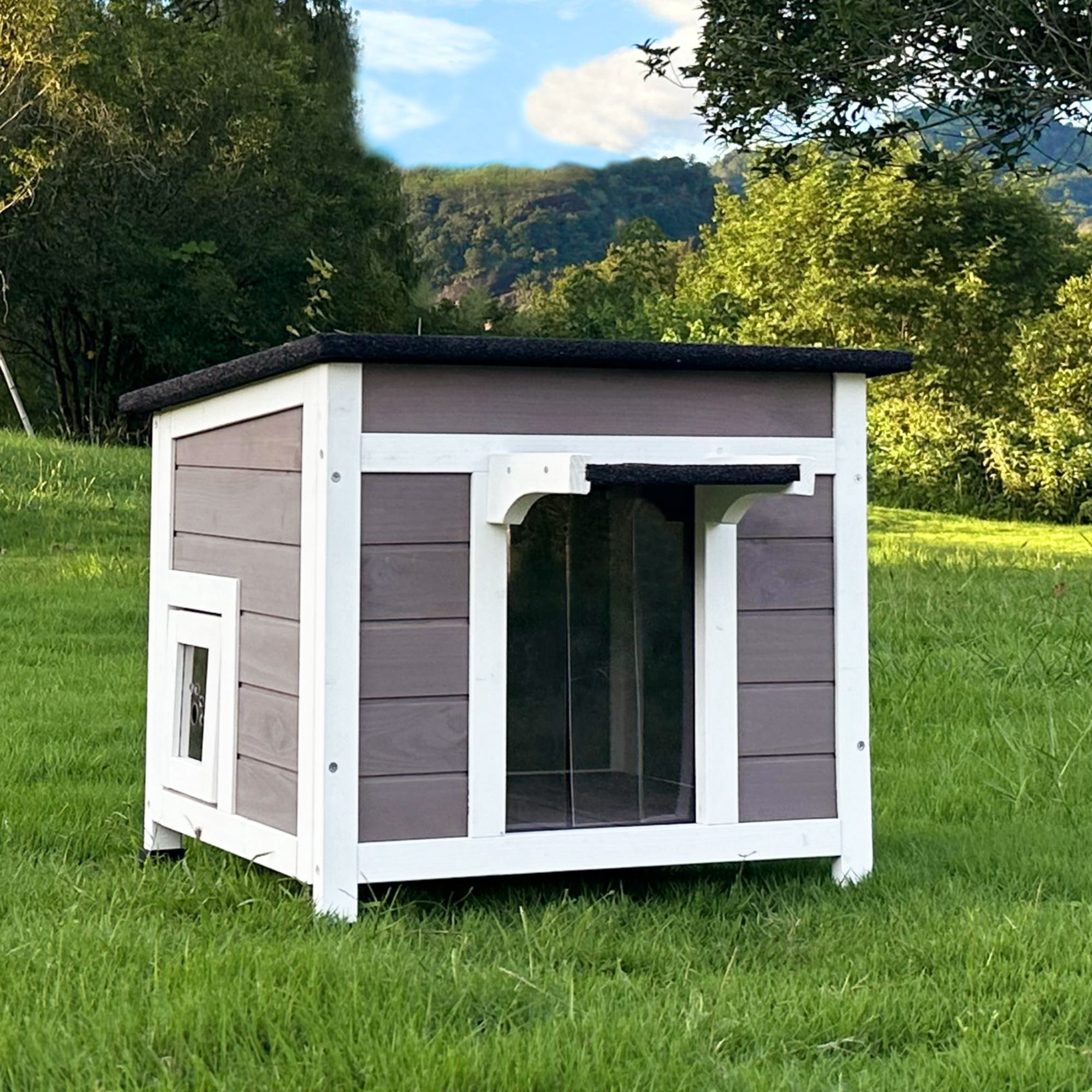 Outdoor Cat House Feral Cat Enclosure for Small Cat Dog Shelter
