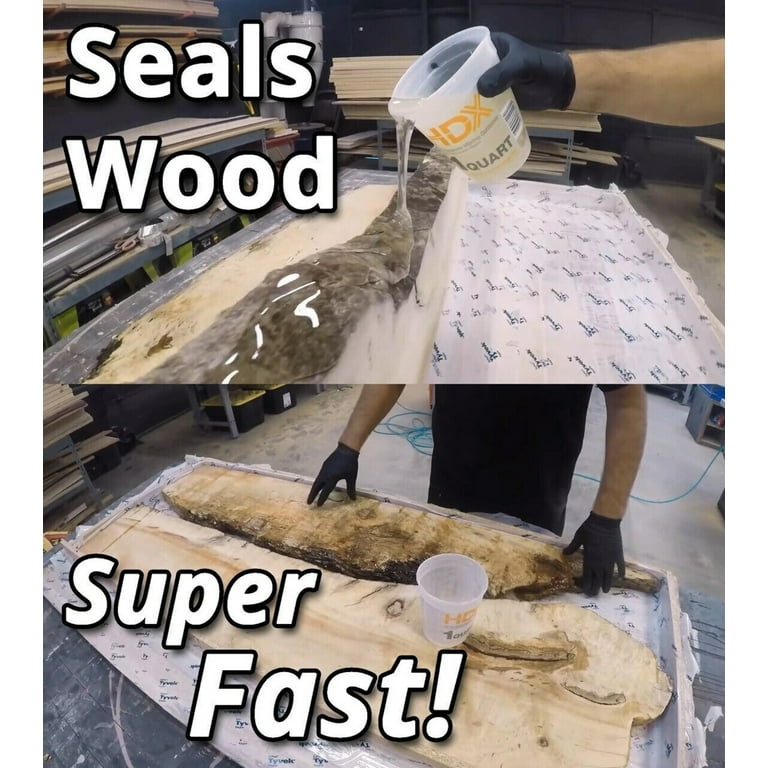 Quick Coat 1 Quart Epoxy Kit (Stone Coat Countertops) - Fast-Curing Epoxy  Resin Kit for River Tables, Geodes, Wood Sealing, Tumblers, 3D Objects, and  Other DIY Projects! 