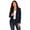 Black, variant on Women's Solid Casual Office Work Long Sleeve Open Front Blazer Jacket