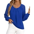 thumbnail image 3 of PRETTYGARDEN Long Sleeve Shirts for Women Trendy Lace Tops Dressy Casual Blouses Fall Outfits Fashion Clothing, 3 of 8