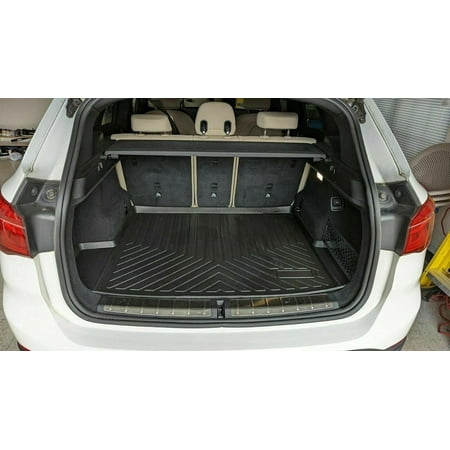 EACCESSORIES EA Cargo Liner – Trunk Mat for BMW X1 F48 2016-2024 – Weather-Resistant Trunk Mats for Cars with Raised Lip – Non-Slip Car Trunk Mat Rubber – Easy to Install – Laser Pre-Cut Design