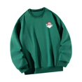 thumbnail image 1 of Sudadera con capucha para mujer, Tops informales con cuello redondo, estampado gráfico de Papá Noel, ropa deportiva, sudadera navideña para viajes de SG Yinane Sudadera sin capucha, 1 of 8