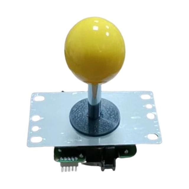 Rocker Arcade Fittings Machines Vending Arcade Fittings Games Function Lever Controller Joystick Operation Zero Delay Ball Top Yellow