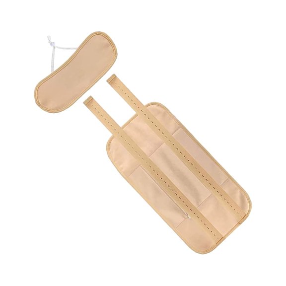 Qarigey Dulce regalo para la familia Paquete de aceite de ricino orgánico reutilizable Kit de envoltura Paquete de aceite de ricino Ayudas para vestirse con gancho de botón caqui Riñonera+riñonera