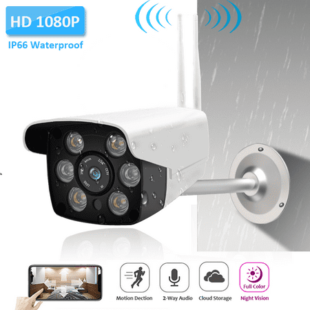 DIGOO Indoor Outdoor 1080P Wireless WiFi Network IP Camera ,Baby Home Security Surveillance , Waterproof CCTV, Cloud Storage Pan Tilt ＆Night Vision Motion Detection ＆APP