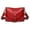 Red, variant on Red Leather Crossbody Purses for Women Secure Zipper Shoulder Bag Ideal for Travel, Commute, Shopping