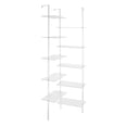 thumbnail image 4 of TFCFL Acrylic Clear Geometric Bookshelf 5-Tier Corner Bookshelf 22x22x73.62 Inch Modern Display Book Shelf for Living Room Bedroom Office, 4 of 14