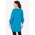 thumbnail image 2 of Roaman's Women's Plus Size Boyfriend Textured Tunic, 2 of 4