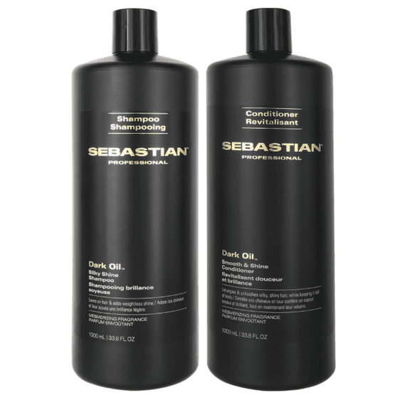 Sebastian Dark Oil Lightweight Shampoo & Conditioner Set, 33.8 oz