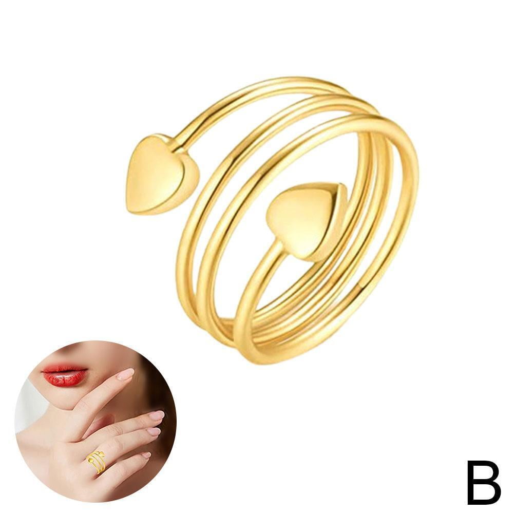Rose Gold Copper Healing Rings Therapy Arthritis Women Finger